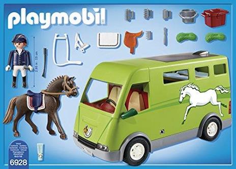 Playmobil Grande Maneggio (6928). Furgone Trasporto Cavalli - 3