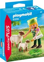 Playmobil Special Plus (9356). Ragazza con Pecora e Agnellino