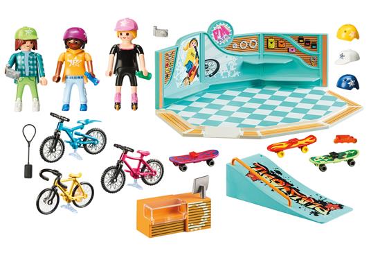 Playmobil 9402. Shopping Village. Negozio Di Skate E Biciclette - 3