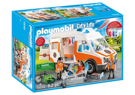 Playmobil 70049 Ambulanza con luci lampeggianti