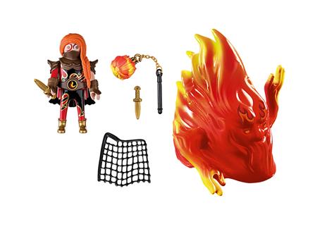 Playmobil Cavalier di Novelmore (70227). Fantasma Infuocato di Burnham - 3