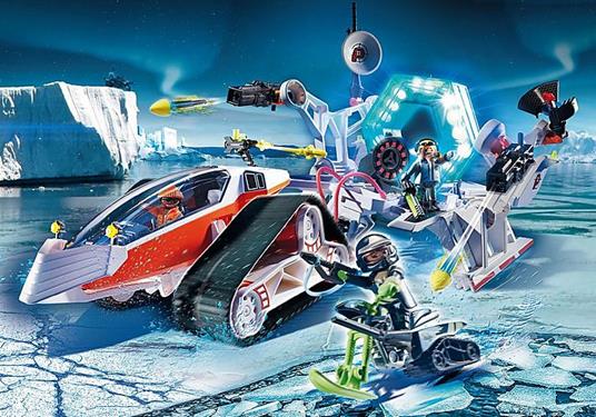 Playmobil Top Agents V (70230). Stazione Di Comando Con Veicolo Cingolato Dello Spy Team