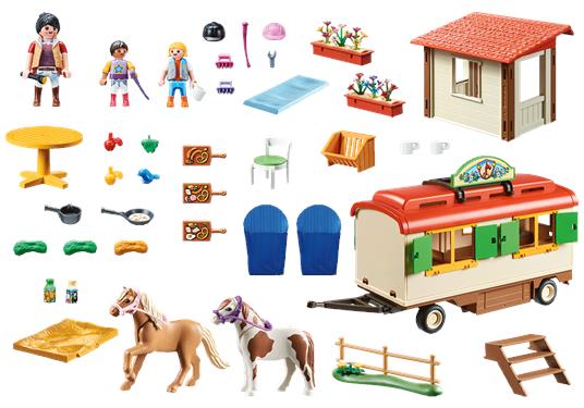 Playmobil 70510 Ranch dei Pony con roulotte - 3