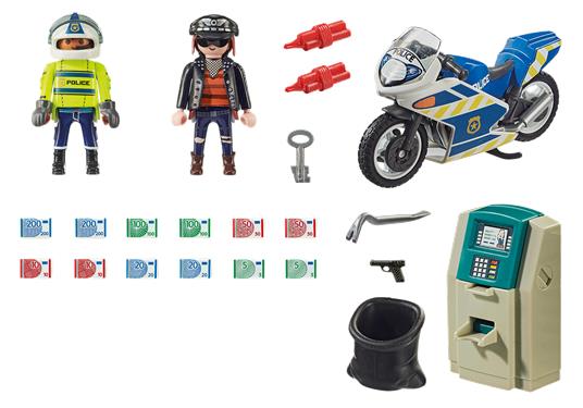 Playmobil 70572 Poliziotto in moto e ladro - 3