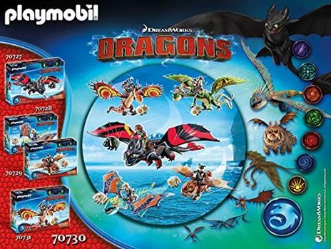 Playmobil: 70730 - Dragons Racing: Testabruta E Testaditufo Con Vomito E Rutto - 5