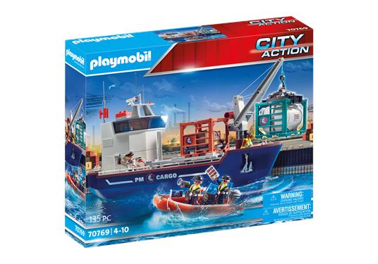 Playmobil 70769 Nave Da Carico Con Container