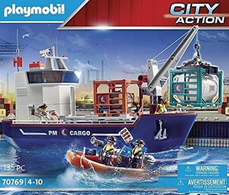 Playmobil 70769 Nave Da Carico Con Container - 3