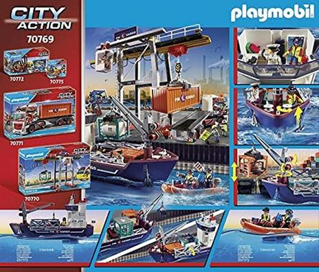 Playmobil 70769 Nave Da Carico Con Container - 4