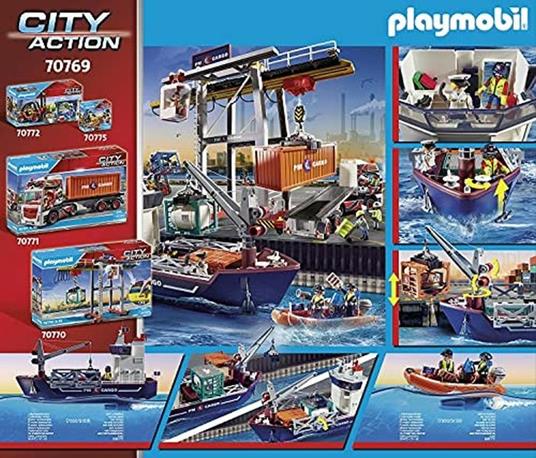 Playmobil 70769 Nave Da Carico Con Container - 4