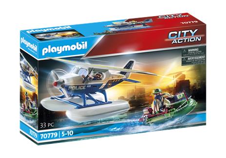 Playmobil 70779 Idrovolante della Polizia e contrabbandiere