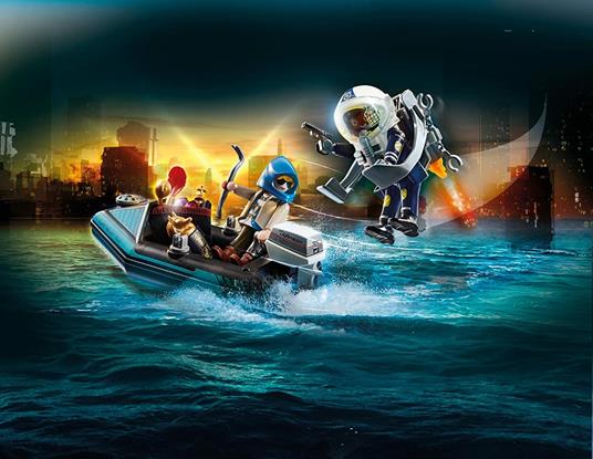 Playmobil 70782 Jetpack della Polizia e ladro d'arte - 4