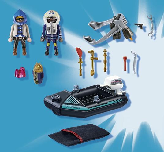 Playmobil 70782 Jetpack della Polizia e ladro d'arte - 7