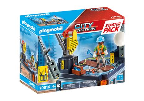Playmobil 70816 Starter Pack Cantiere con montacarichi