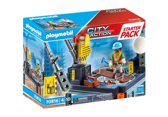 Playmobil 70816 Starter Pack Cantiere con montacarichi