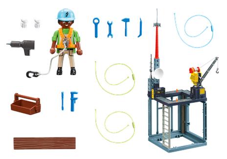 Playmobil 70816 Starter Pack Cantiere con montacarichi - 2