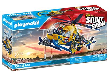 Playmobil 70833 Air Stunt Show Elicottero con troupe per le riprese