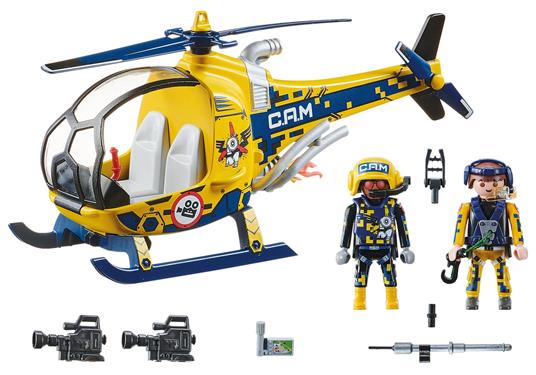 Playmobil 70833 Air Stunt Show Elicottero con troupe per le riprese - 2