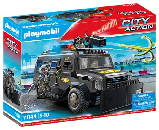 Playmobil 71144 unita speciale  veicolo blindato per bambini da 5 anni