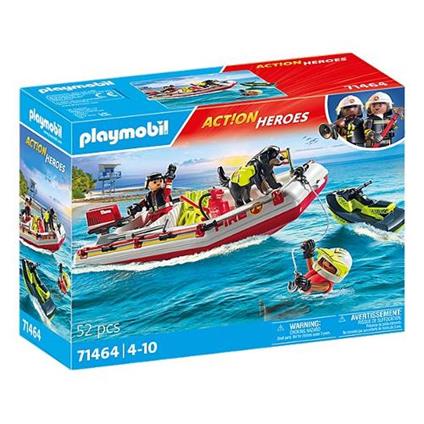 Gommone dei pompieri e acquascooter ACTION HEROES 52 pz 71464