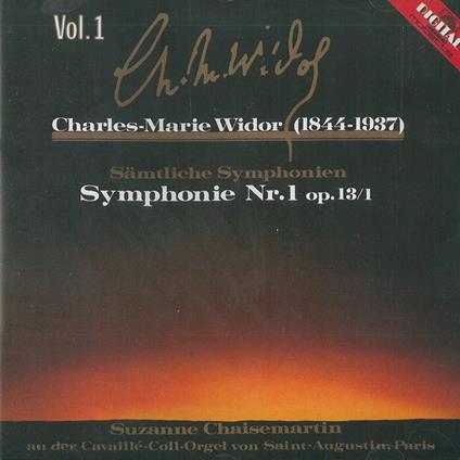 Sinfonia n.1 - CD Audio di Charles-Marie Widor