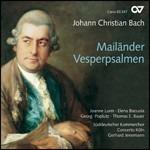 Mailänder Vesperpsalmen - CD Audio di Johann Christian Bach,Concertino Köln,Gerhard Jenemann,Joanne Lunn,Elena Biscuola