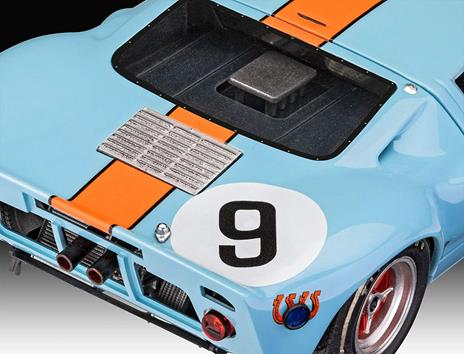 Revell- Vell 07696 Ford GT 40 Le Mans 1968 Limited Edition Model Kit 1:24 Scale 07696-Kit Modello Edizione Limitata Scala, Colore Non Laccato - 6