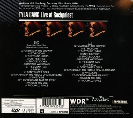 Live at Rockpalast - CD Audio + DVD di Tyla Gang - 2
