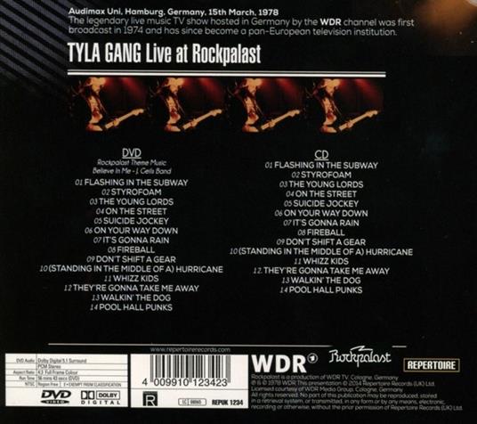 Live at Rockpalast - CD Audio + DVD di Tyla Gang - 2