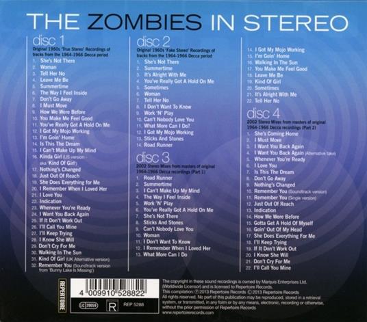 In Stereo - CD Audio di Zombies - 2