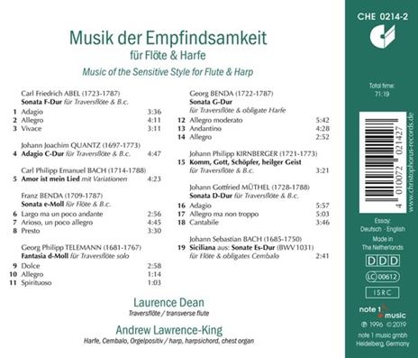Musik Der Empfindsamkeit Fur Flote & Harfe - CD Audio - 2