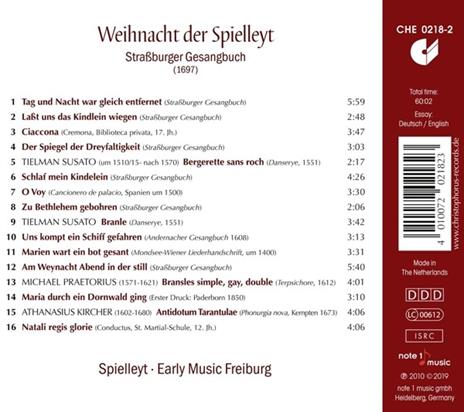 Weihnacht Der Spielleyt - CD Audio di Spielleyt - 2
