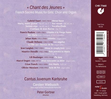 Chant Des Jeunes - CD Audio di Carsten Wiebusch - 2