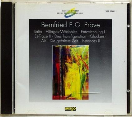 PROVE Bernfried - Salto (1991 93) per piano - CD Audio