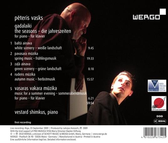 Le stagioni - CD Audio di Peteris Vasks - 3
