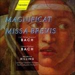 Magnificat / Missa Brevis - CD Audio di Carl Philipp Emanuel Bach,Johann Sebastian Bach,Helmuth Rilling