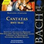 Cantate BWV58, BWV59, BWV60, BWV61 - CD Audio di Johann Sebastian Bach,Bach Ensemble,Helmuth Rilling