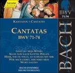 Cantate BWV71, BWV72, BWV73, BWV74 - CD Audio di Johann Sebastian Bach,Bach Ensemble,Helmuth Rilling