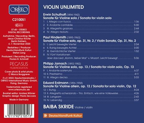 Violin Unlimited - CD Audio di Baiba Skride - 2