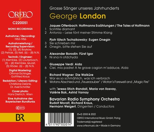 George London - CD Audio di George London - 2