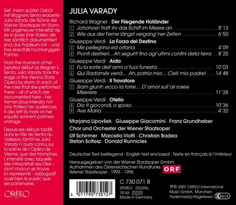 Julia Varady - CD Audio di Julia Varady - 2