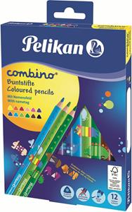 Cartoleria Matite triangolari colorate Pelikan Combino. Pastelli Jumbo Pelikan