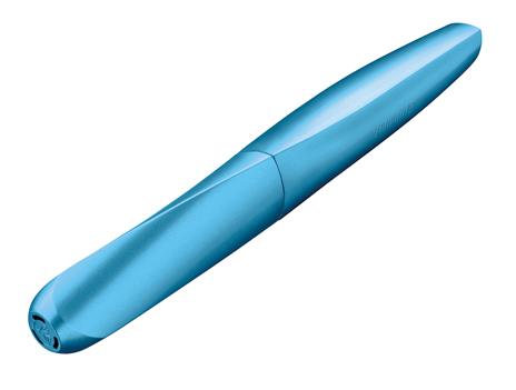 Penna sferografica Pelikan Twist ricaricabile per destrimani e mancini, impugnatura ergonomica triangolare Frosted Blue - 2