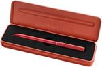 Penna a sfera Design Ineo fiery red ricaricabile in astuccio di metallo