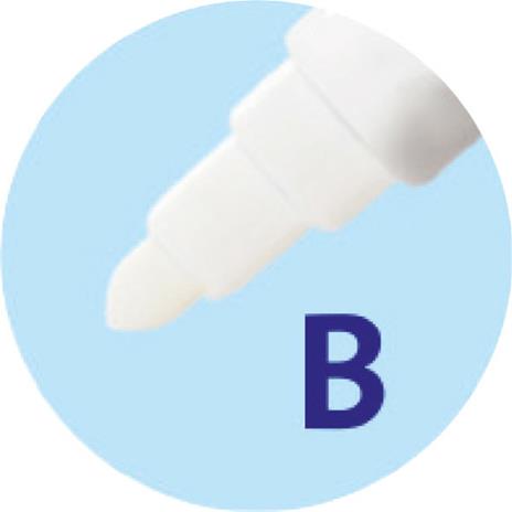 Cancellino Pelikan Super Pirat per inchiostro blu a doppia punta. Confezione da 2 pezzi - 4