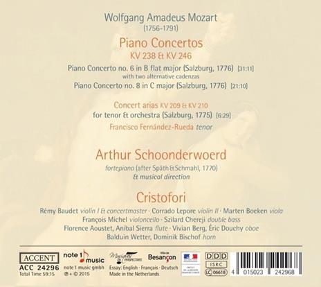 Concerti per Pianoforte Kv238, 24 - CD Audio di Wolfgang Amadeus Mozart - 2
