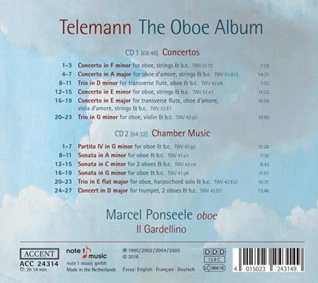 Oboe Album - CD Audio di Georg Philipp Telemann - 3