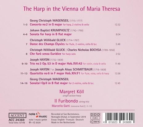 Harp In The Vienna Of Maria Theresa - CD Audio di Margret Koll - 2