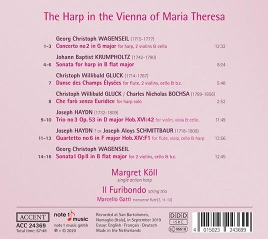 Harp In The Vienna Of Maria Theresa - CD Audio di Margret Koll - 2