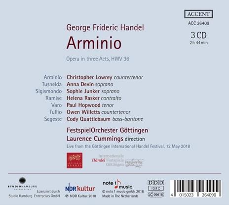Arminio - CD Audio di Georg Friedrich Händel - 2