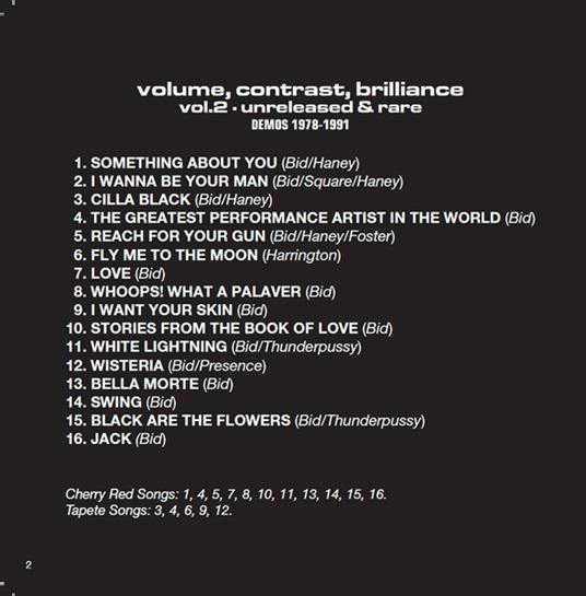 Volume, Contrast, Brilliance. Unreleased & Rare vol.2 - CD Audio di Monochrome Set - 2